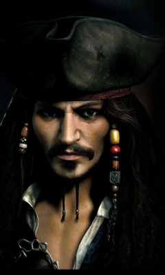 Captain Jack Sparrow wallpaper 240x400