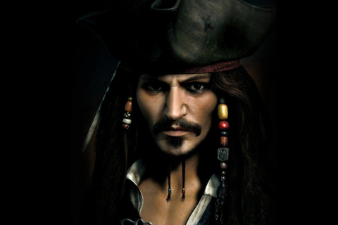 Fondo de pantalla Captain Jack Sparrow 480x320