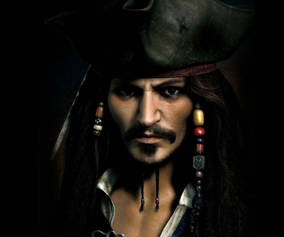 Fondo de pantalla Captain Jack Sparrow 960x800