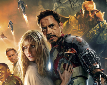 Обои Iron Man 3 Robert Downey Jr 220x176