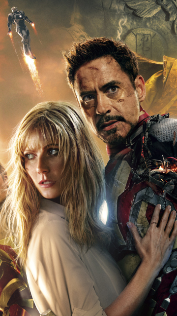 Обои Iron Man 3 Robert Downey Jr 360x640