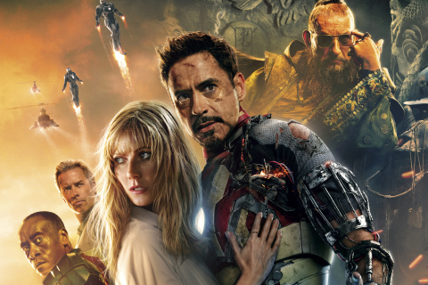 Fondo de pantalla Iron Man 3 Robert Downey Jr 480x320