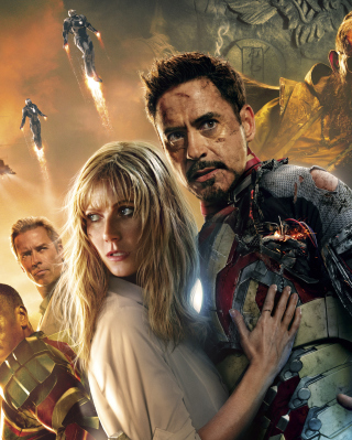 Iron Man 3 Robert Downey Jr - Obrázkek zdarma pro Nokia X3-02