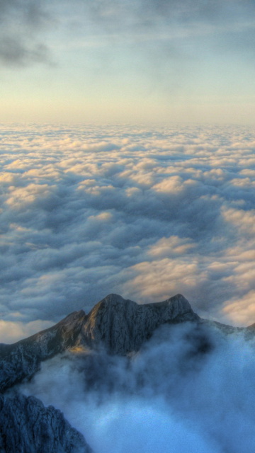 Fog above Andes wallpaper 360x640