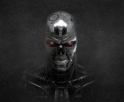 Das Terminator Skeleton Wallpaper 176x144