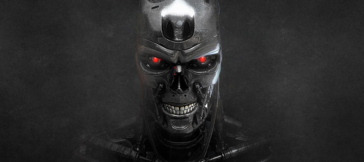 Terminator Skeleton wallpaper 720x320