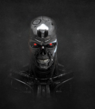 Terminator Skeleton Wallpaper for 240x320