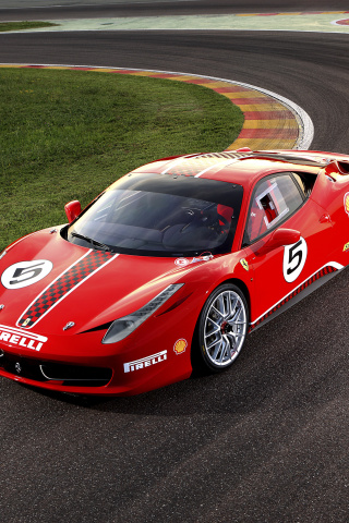 Fondo de pantalla Ferrari Challenge Series 320x480