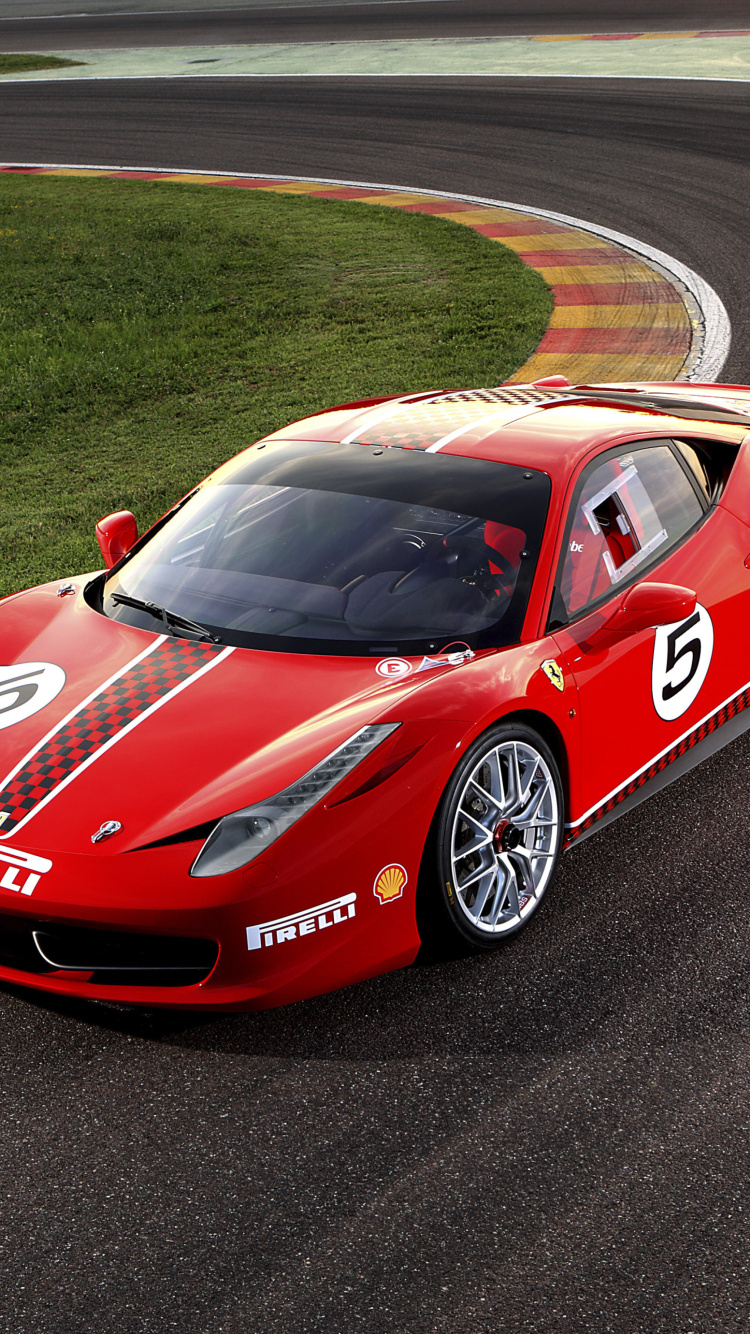 Das Ferrari Challenge Series Wallpaper 750x1334