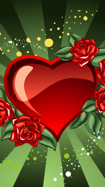 Saint Valentine's Day Heart wallpaper 360x640