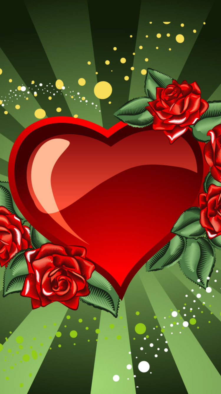 Saint Valentine's Day Heart wallpaper 750x1334