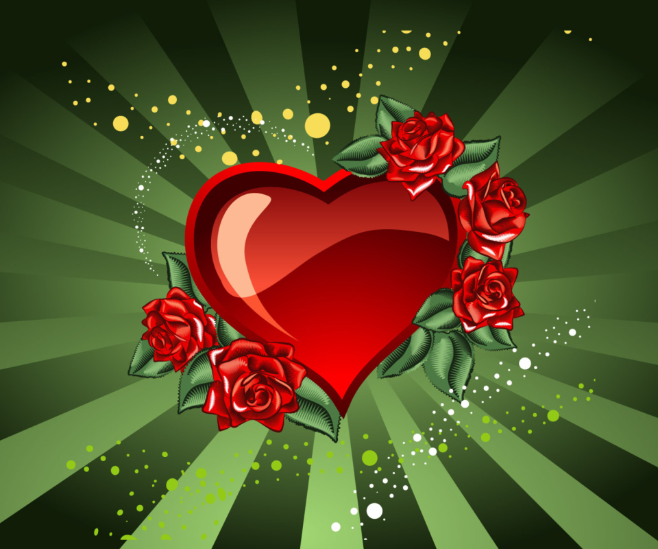 Screenshot №1 pro téma Saint Valentine's Day Heart 960x800