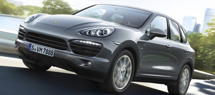 Das Porsche Cayenne Diesel Wallpaper 720x320