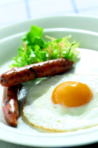 Breakfast with Sausage wallpaper 320x480