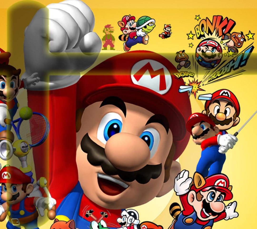 Mario wallpaper 1080x960