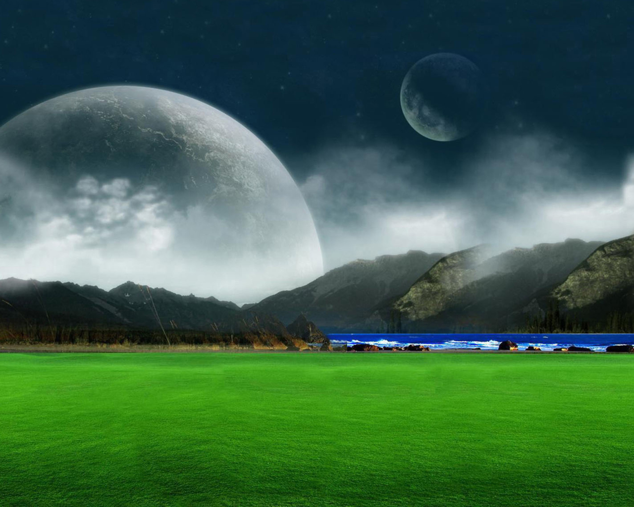 Moon Landscape screenshot #1 1280x1024