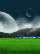 Screenshot №1 pro téma Moon Landscape 132x176