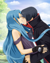 Uchiha Itachi and Akatsuki Kiss screenshot #1 176x220