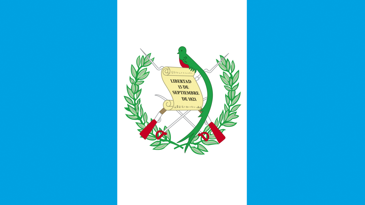 Обои Guatemala Flag 1280x720