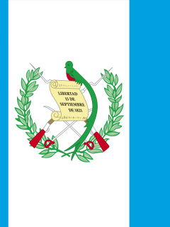 Fondo de pantalla Guatemala Flag 240x320