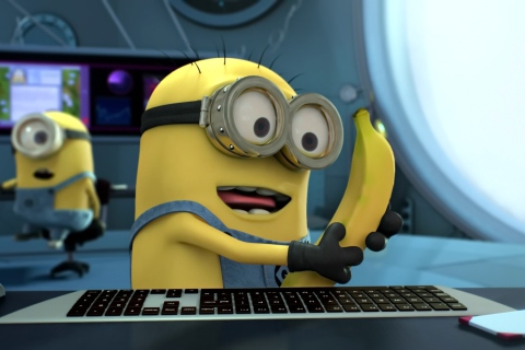 Fondo de pantalla I Love Bananas 480x320