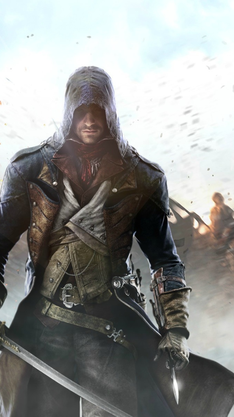 Обои Assassin's Creed Unity 750x1334