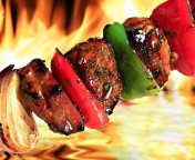 Fondo de pantalla Grill Kebab 176x144