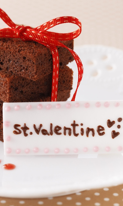 St Valentine Cake wallpaper 480x800