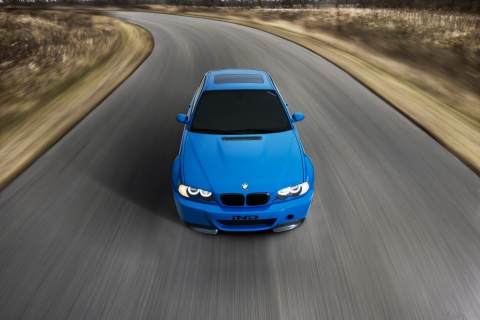 Das Bright Blue Bmw Wallpaper 480x320