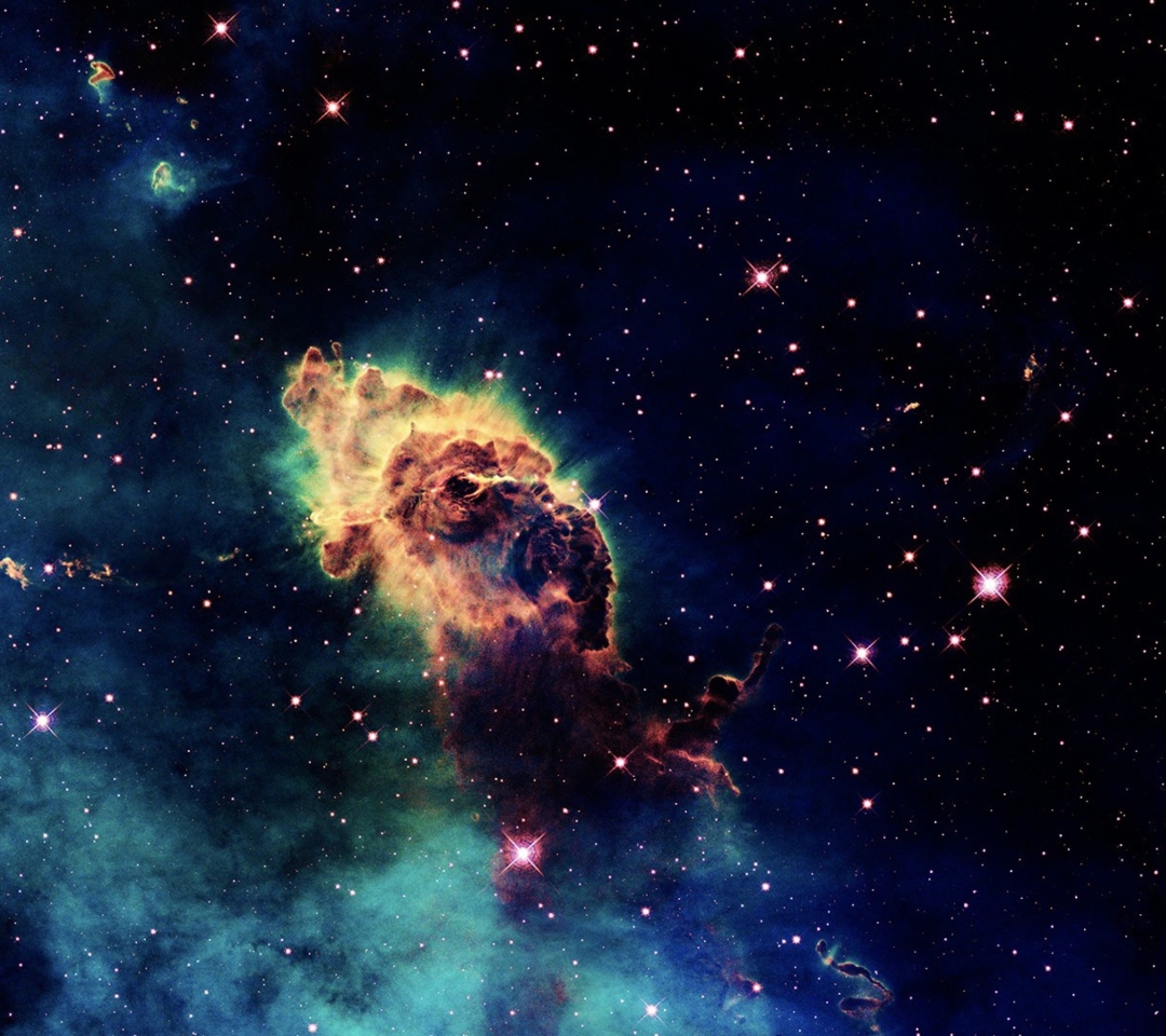 Das Galactic Clouds Wallpaper 1080x960