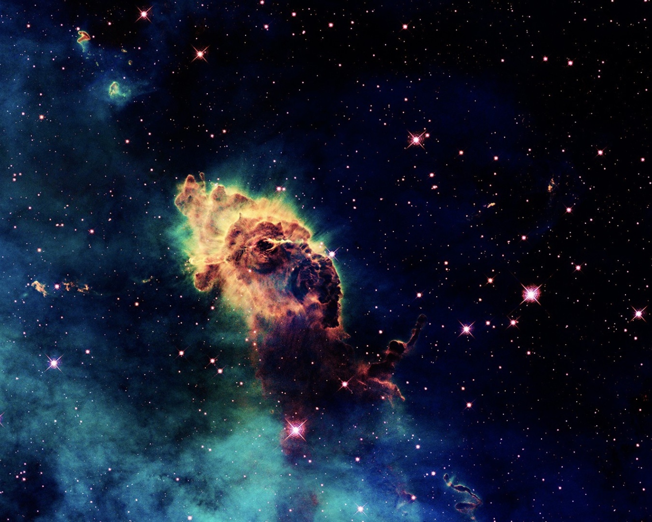 Das Galactic Clouds Wallpaper 1280x1024