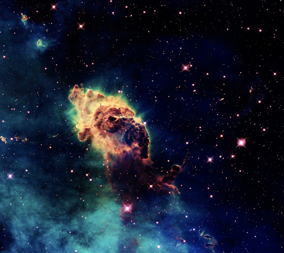 Das Galactic Clouds Wallpaper 960x854