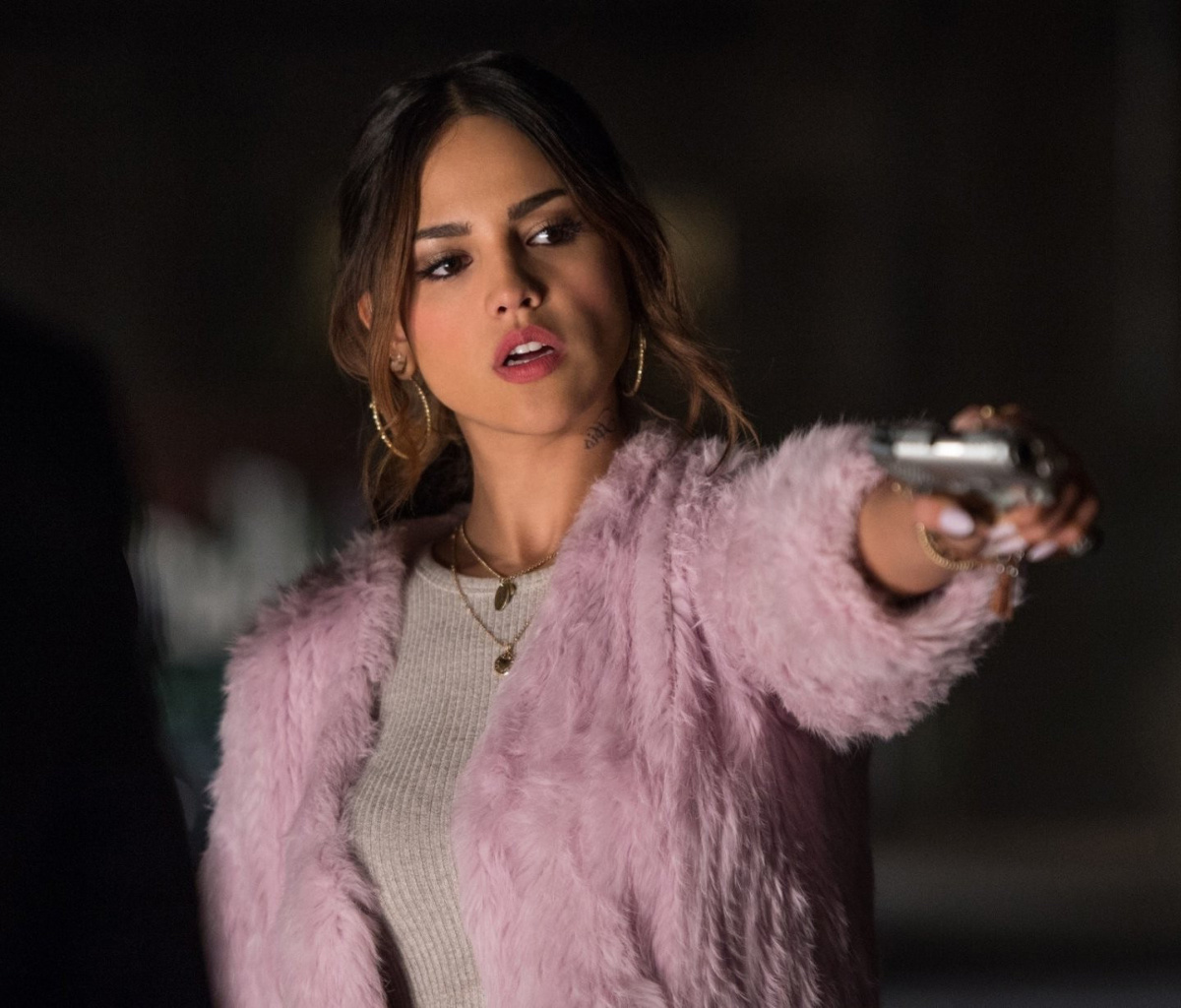 Fondo de pantalla Baby Driver film with Eiza Gonzalez 1200x1024