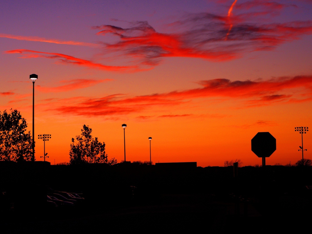Orange Sunset screenshot #1 1024x768
