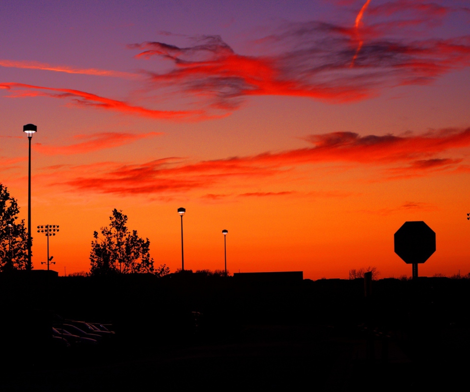 Orange Sunset screenshot #1 960x800