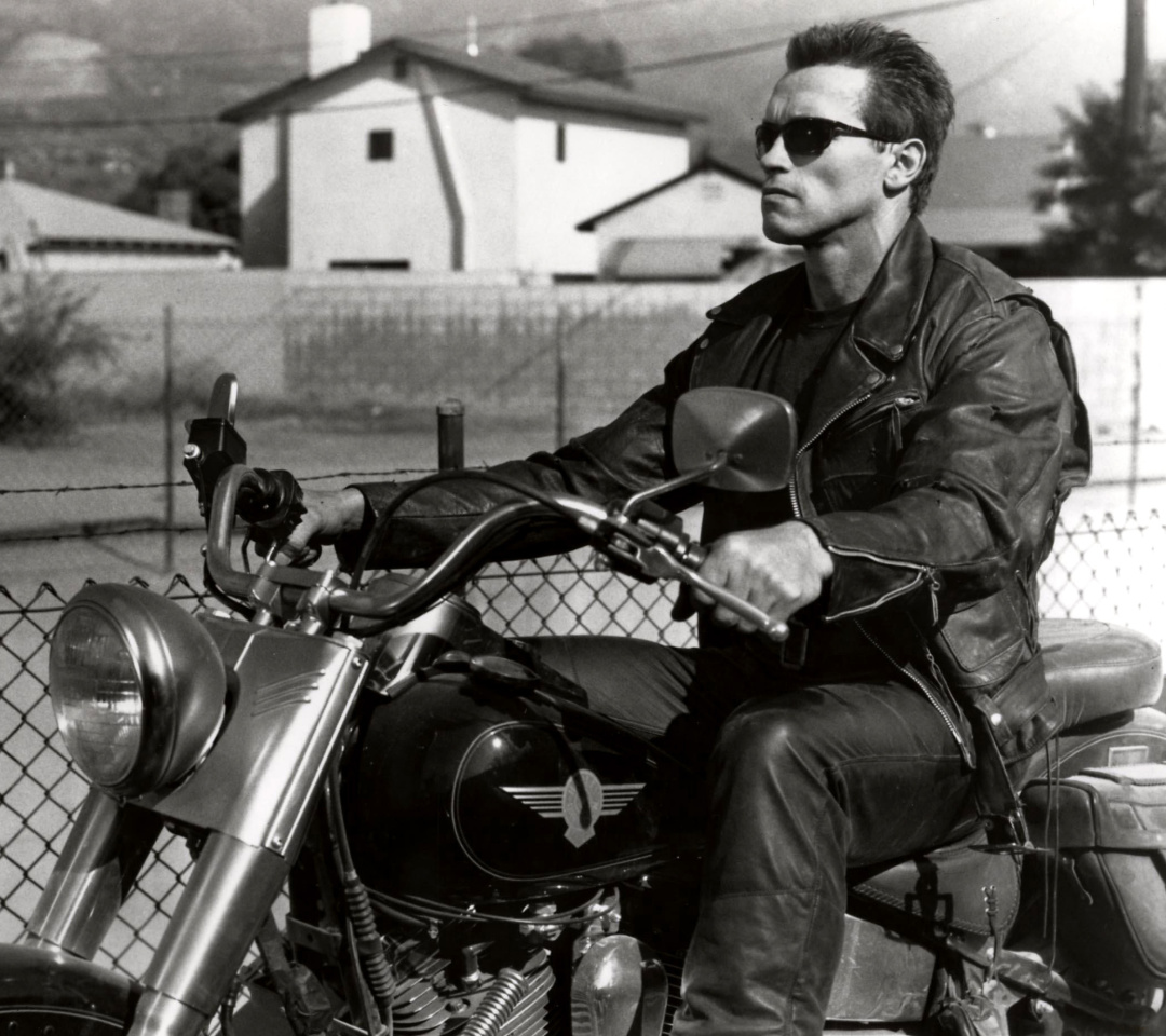 Fondo de pantalla Terminator 2 Arnold Schwarzenegger 1080x960