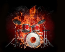 Fire Drummer wallpaper 220x176