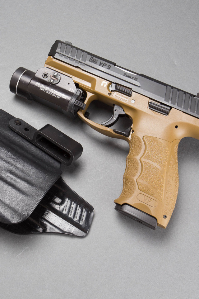 Обои Pistols Heckler & Koch 9mm 640x960