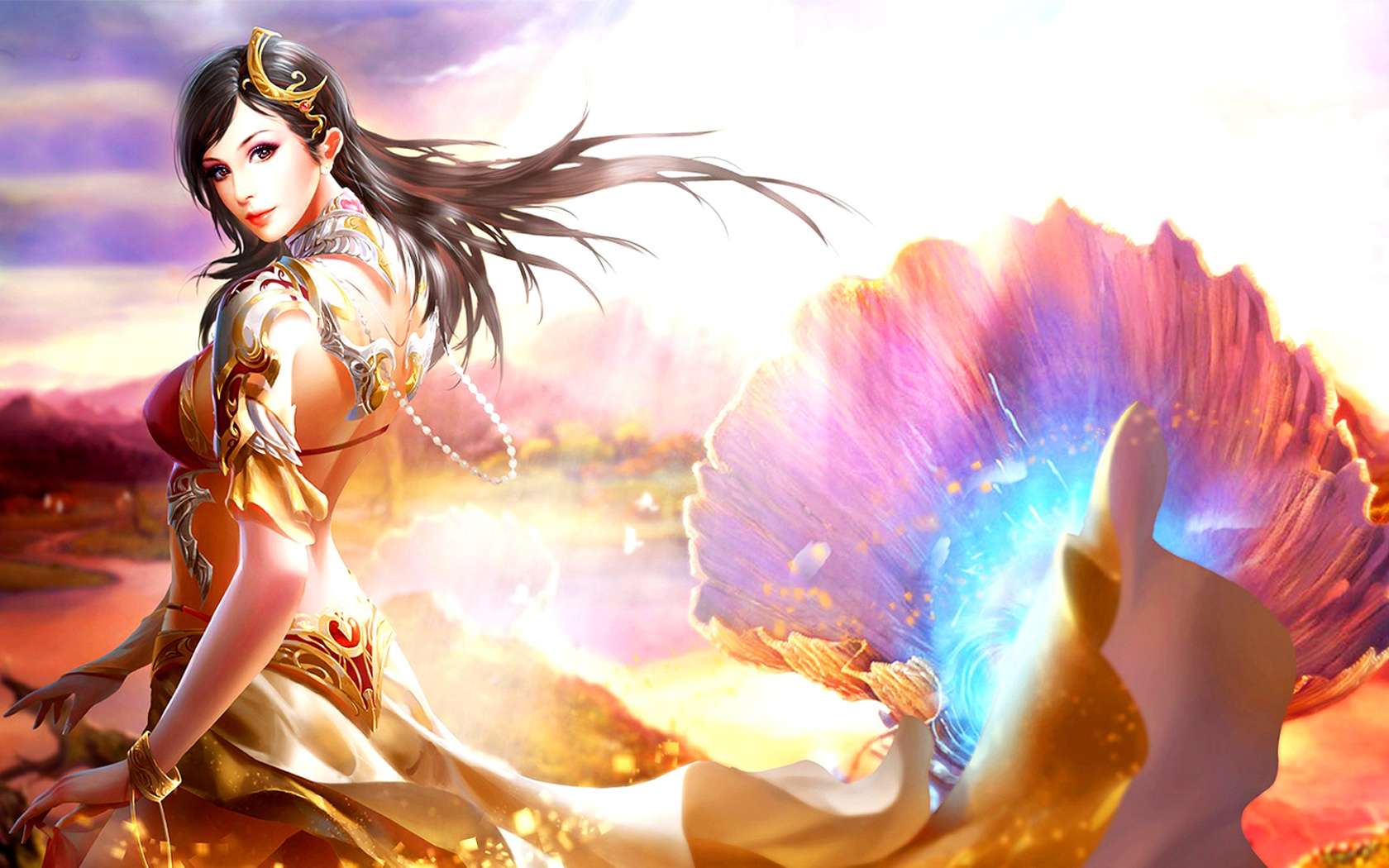 Aoede, League of Angels wallpaper 1680x1050