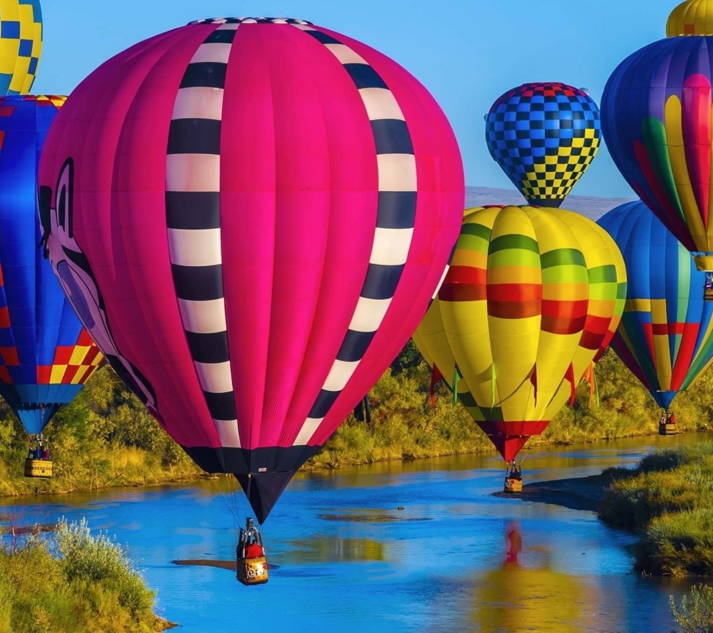 Обои Colorful Air Balloons 1440x1280