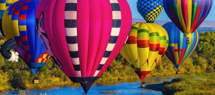 Colorful Air Balloons screenshot #1 720x320