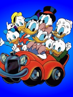 Das Donald And Daffy Duck Wallpaper 240x320