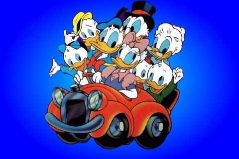 Обои Donald And Daffy Duck 480x320