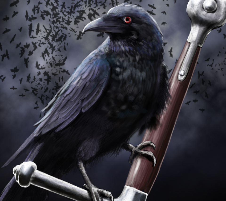 Das Black Crow Wallpaper 960x854