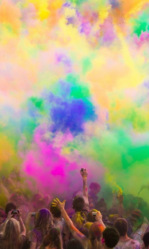 Обои Festival Of Color 480x800