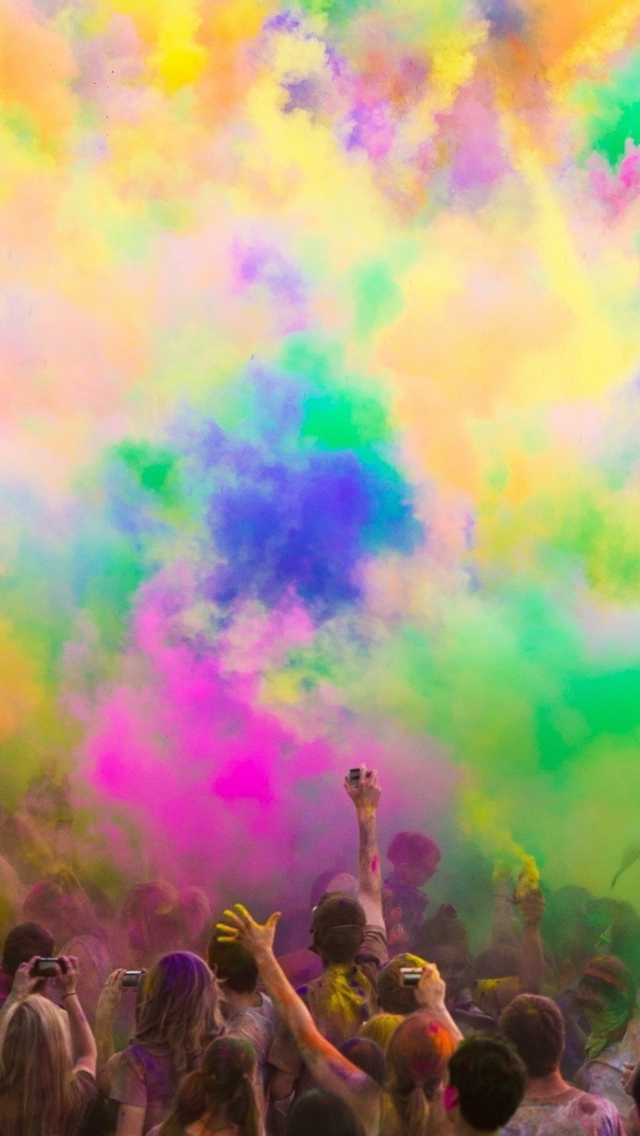 Das Festival Of Color Wallpaper 640x1136