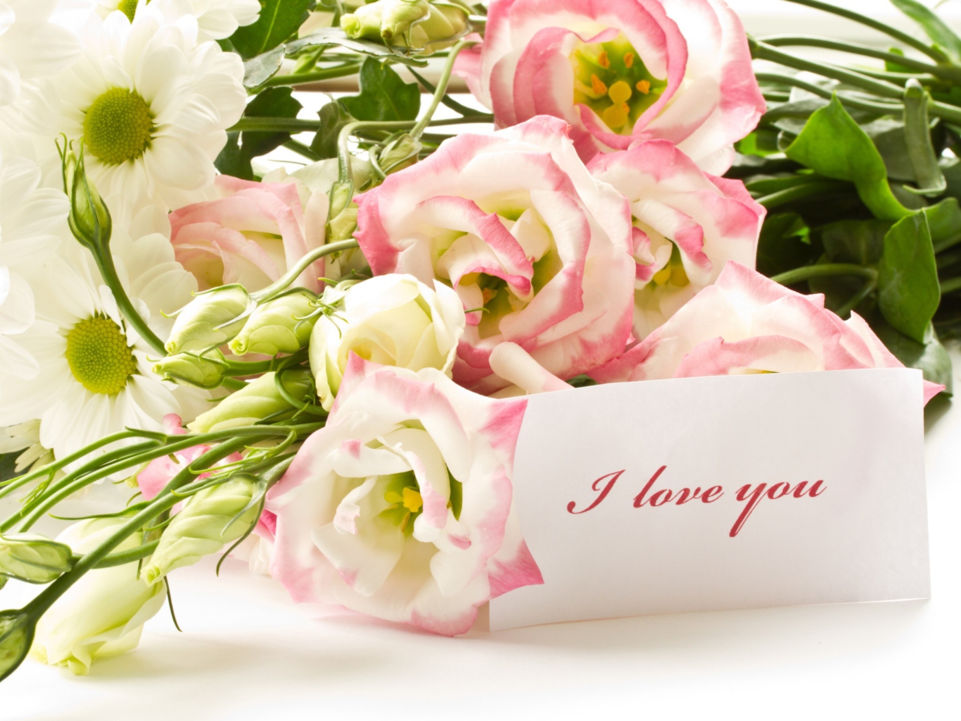 Screenshot №1 pro téma I Love You Bouquet 1400x1050