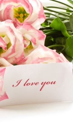 Fondo de pantalla I Love You Bouquet 240x400