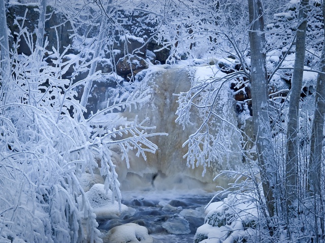 Обои Winter in Norway 640x480