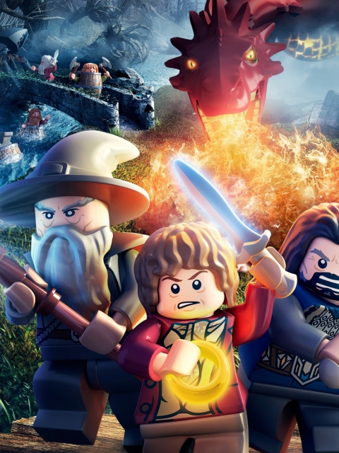 Sfondi Lego The Hobbit Game 480x640